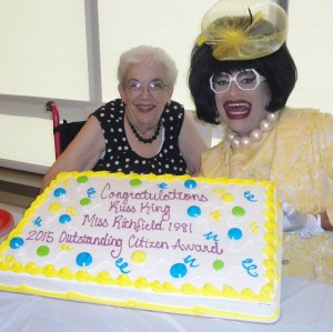 My mom Barb, me and the cake!